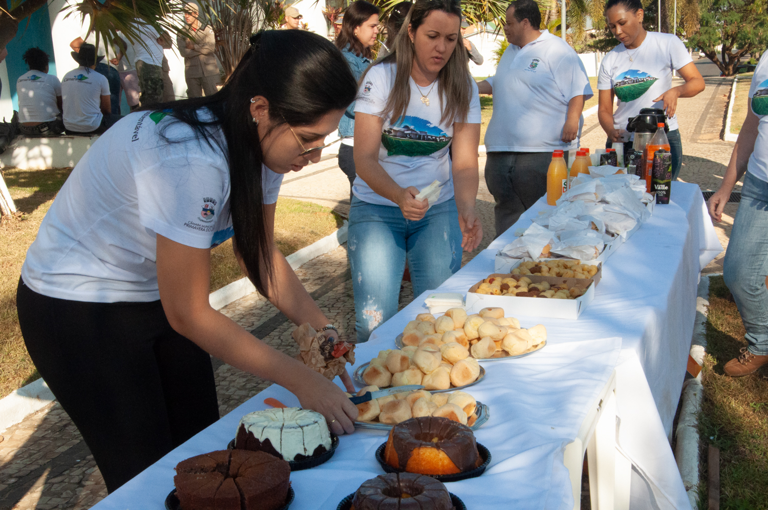 Ação de limpeza da nascente afluente do Córrego Traíra