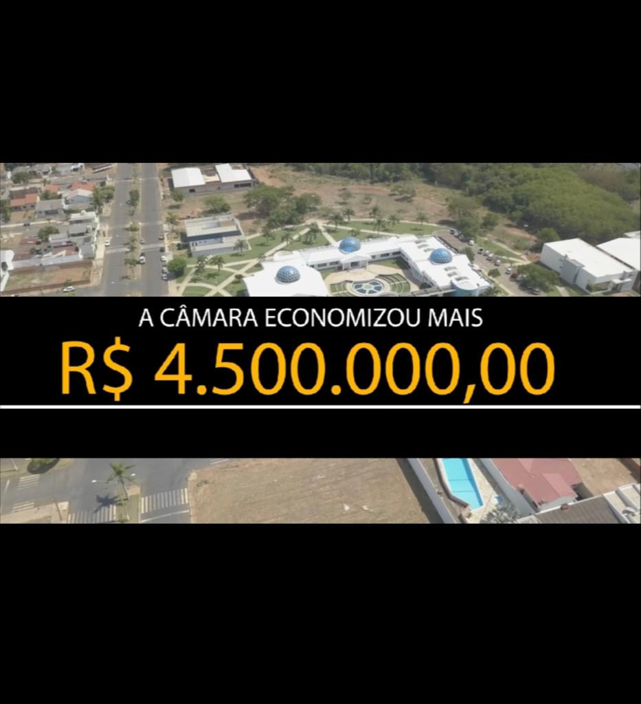 Câmara bate recorde e economiza R$ 4.500.000,00 em 2021