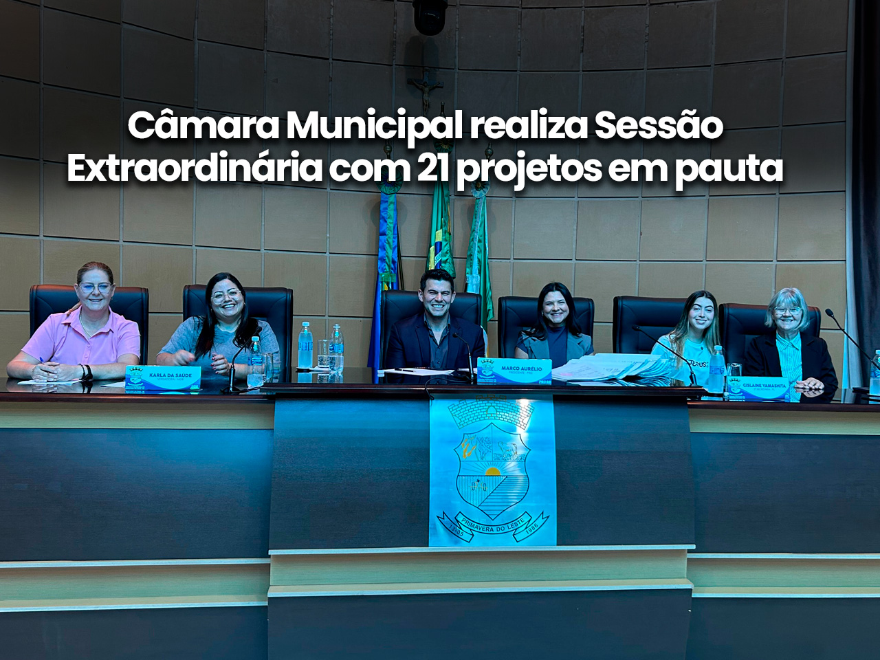 Câmara Municipal realiza Sessão Extraordinária com 21 projetos em pauta