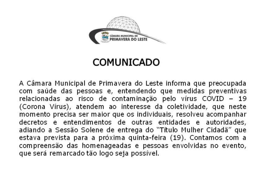 Comunicado