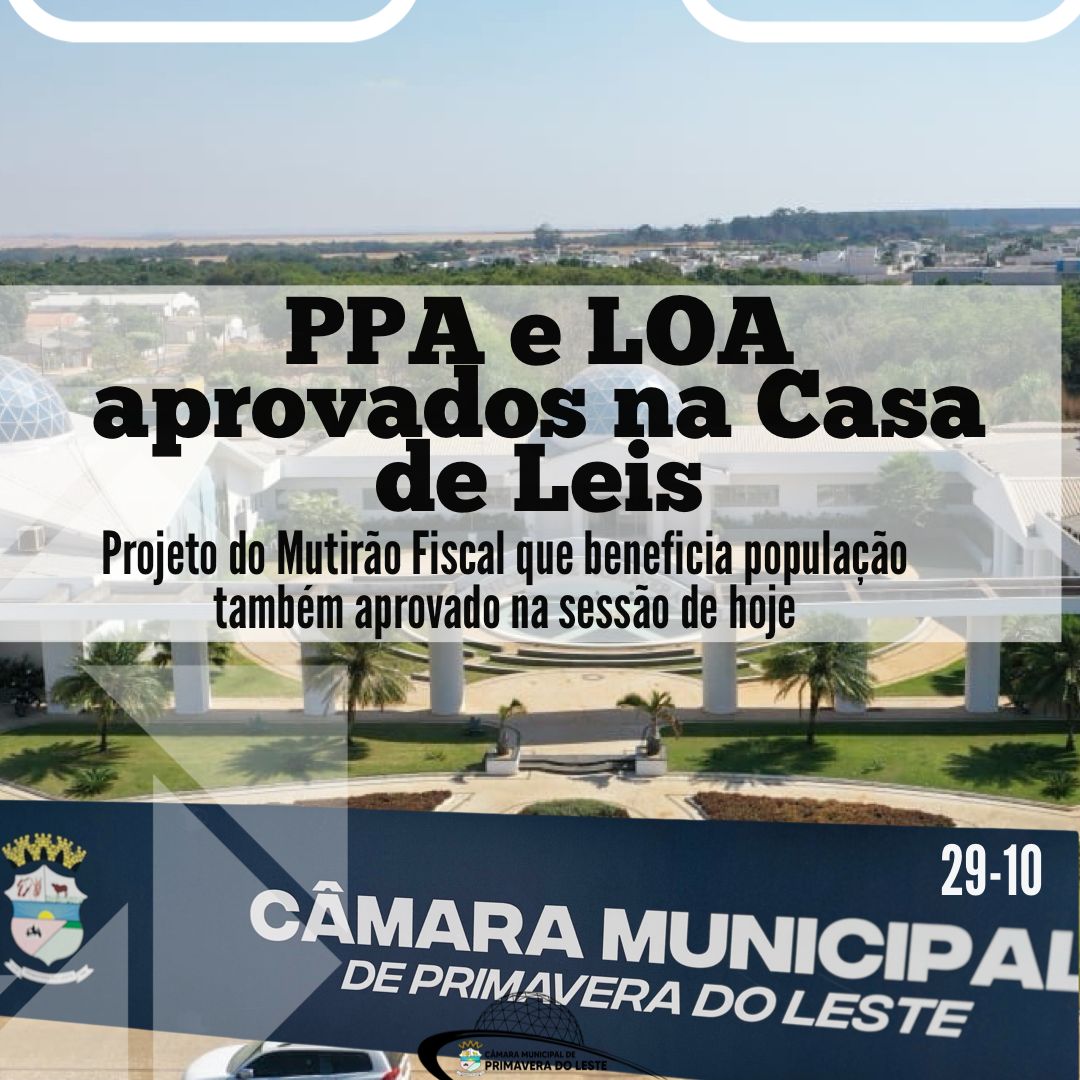 MUTIRÃO FISCAL FOI APROVADO NA CASA