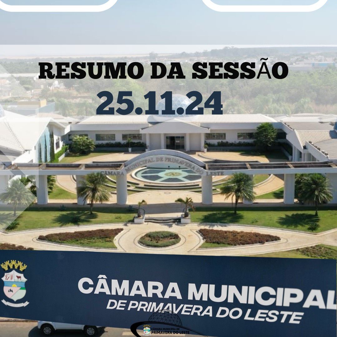 RESUMO SESSÃO - ORDEM DO DIA 25.11 
