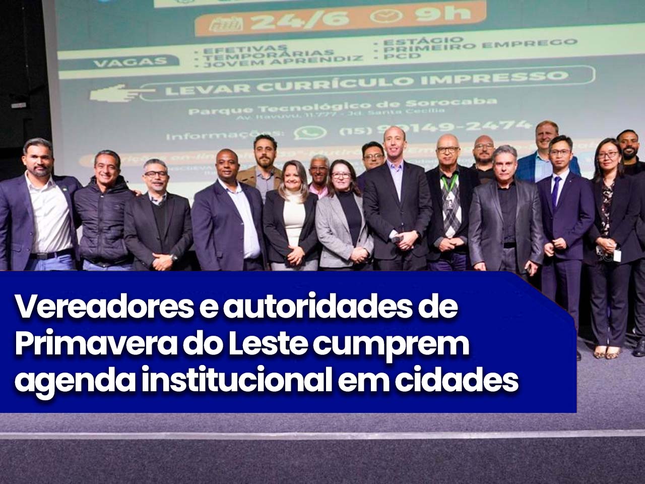 Vereadores e autoridades de Primavera do Leste cumprem agenda institucional em cidades do estado de São Paulo